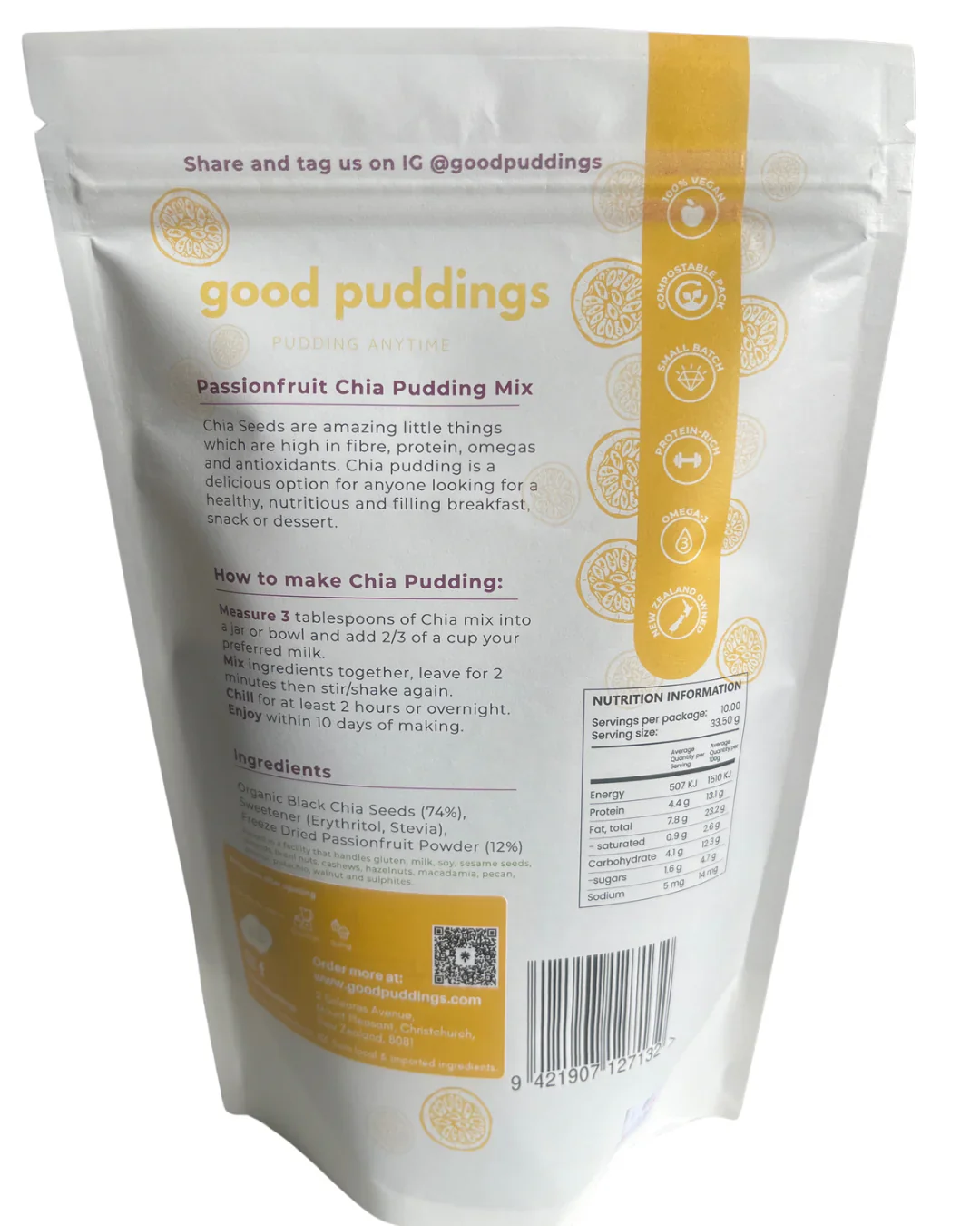 Good Puddings: Passionfruit Chia Pudding Mix - Image 2